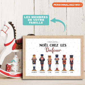 Cadre personnalisable – Il était une fois Noël chez les casse-noisettes