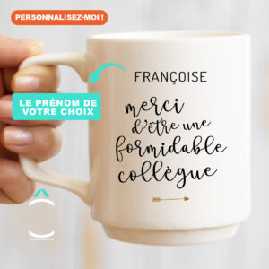 Mug personnalisable – Merci d’être un(e) formidable collègue