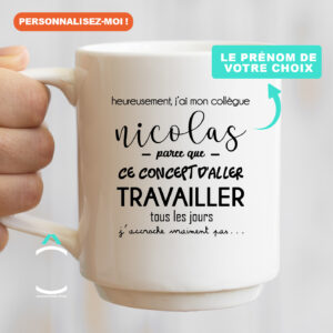 Mug personnalisable – Ce concept d’aller travailler tous les jours, je n’accroche vraiment pas