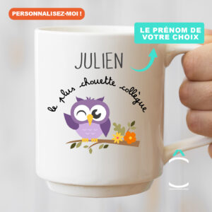 Mug personnalisable – Le plus chouette collègue