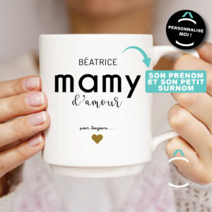 Mug personnalisable – Mamy d’amour pour toujours