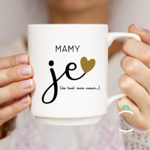 Mug – Mamy, je t’aime de tout mon coeur