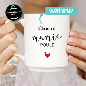 Mug personnalisable  – Mamie poule