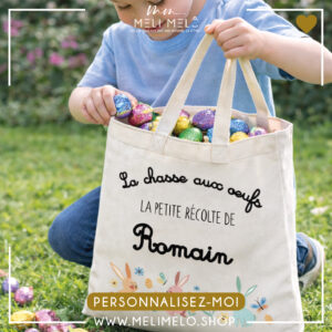 Tote-bag – Lapins colorés
