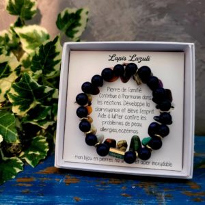 Bracelet en pierres protectrices – Lapis Lazuli