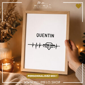 Cadre personnalisable – Super papa