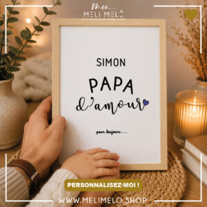 Cadre – Papa d&rsquo;amour pour toujours