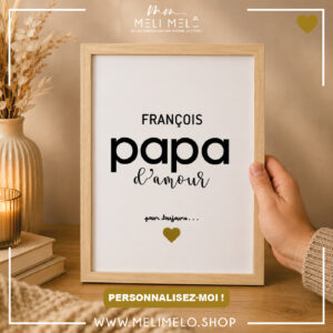 Cadre – Papa d&rsquo;amour