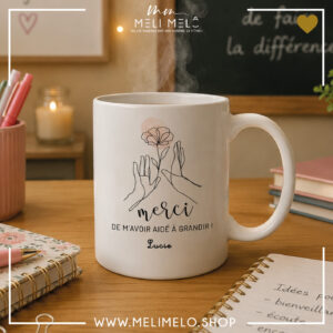 Mug personnalisable – Merci de m&rsquo;avoir aidé à grandir