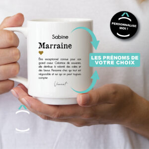 Mug personnalisable – Marraine: définition