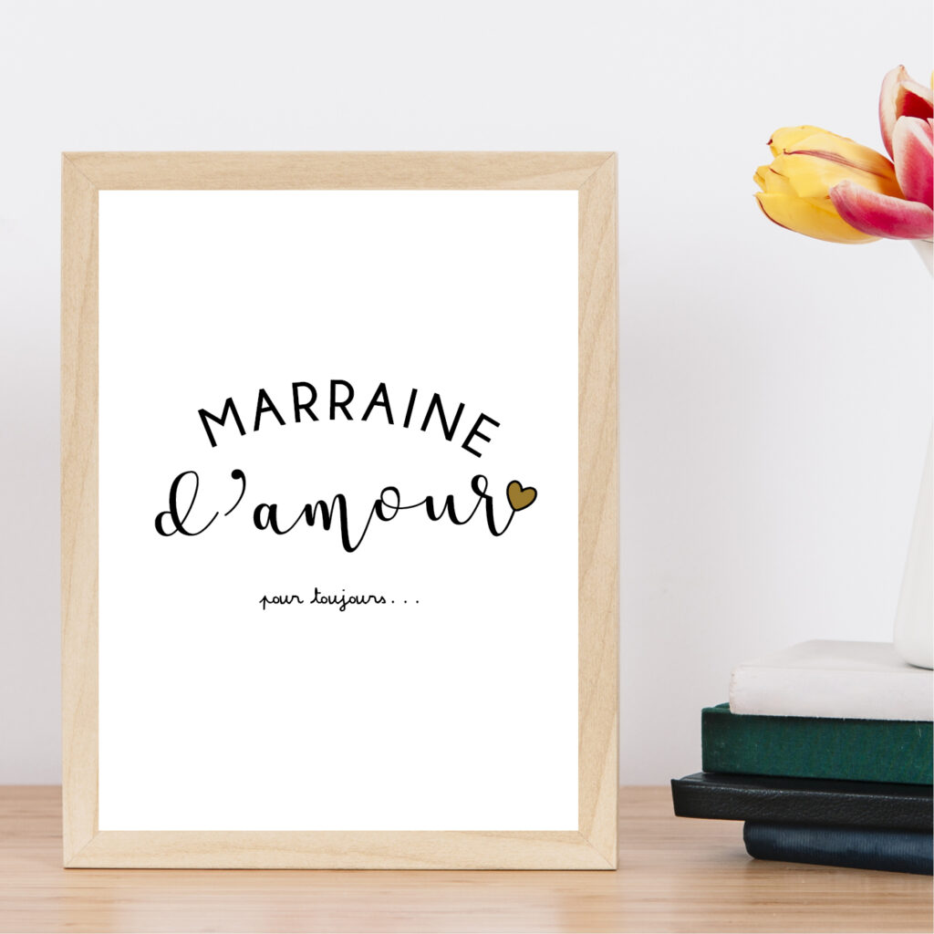 Bol Marraine D’Amour En Porcelaine - Cadeau Touchant Pour Marraine