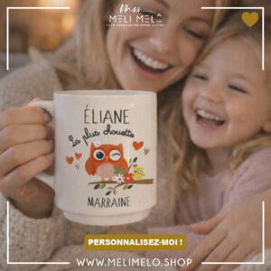 Mug personnalisable – La plus chouette marraine