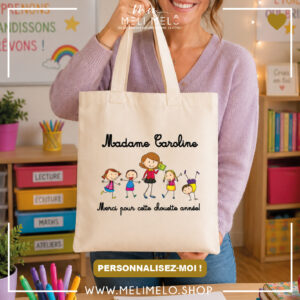 Tote-bag personnalisable – Merci pour cette année
