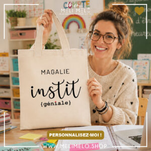 Tote-bag personnalisable – Instit (géniale)