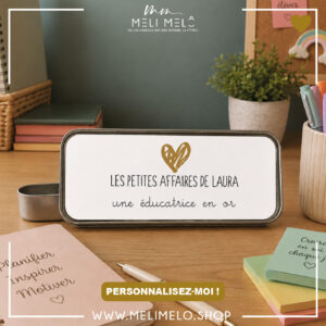 Plumier en métal personnalisable – Les petites affaires