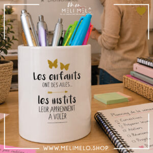 Pot à crayons – Les enfant ont des ailes
