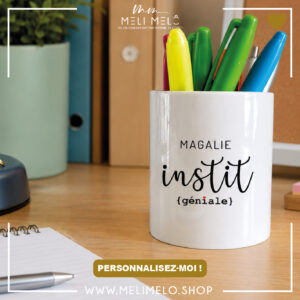 Pot à crayons personnalisable – Génial(e)