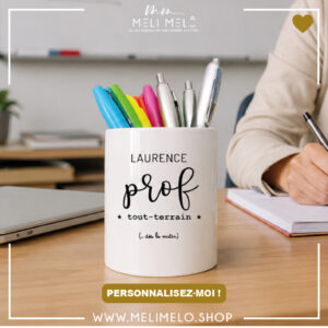Pot à crayons personnalisable – Prof tout-terrain