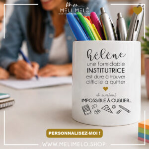 Pot à crayons personnalisable – Un(e) formidable