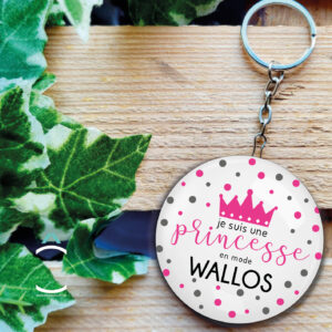 Porte-clés – Je suis une princesse en mode Wallos