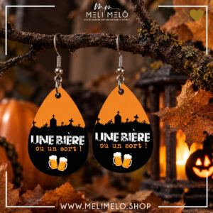 Boucles d&rsquo;oreilles – Une bière ou un sort !