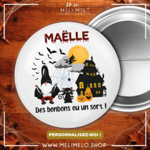 Badge personnalisable – Halloween