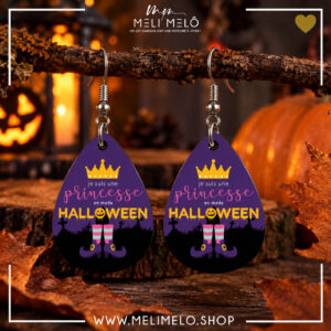 Boucles d&rsquo;oreilles – Je suis une princesse en mode Halloween 