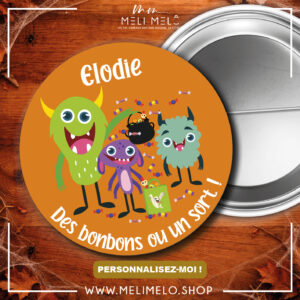 Badge personnalisable – Petits monstres