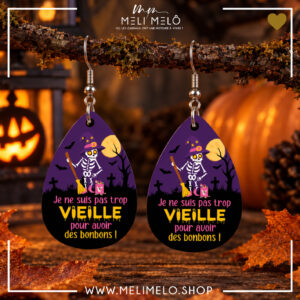 Boucles d&rsquo;oreilles – Je ne suis pas trop vieille pour avoir des bonbons !