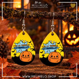 Boucles d&rsquo;oreilles – T&rsquo;as la trouille citrouille? 