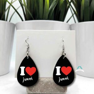 Boucles d’oreilles – I love Jumet