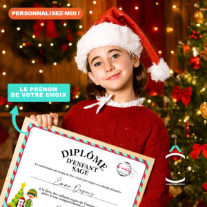 Cadre personnalisable – Diplôme d’enfant sage