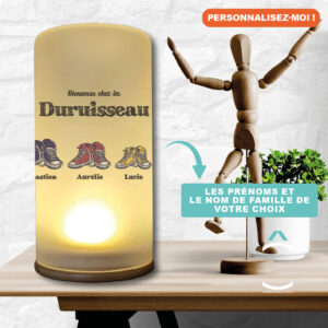 Lampe personnalisée – Bienvenue chez les