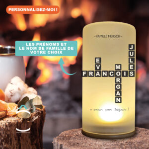 Lampe personnalisée – Scrabble