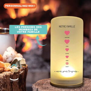 Lampe personnalisée – Notre famille