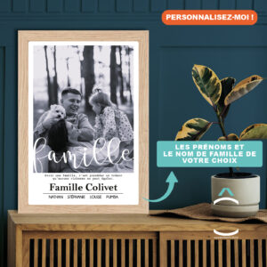 Cadre personnalisable – Avoir une famille, c’est posséder un trésor qu’aucune richesse ne peut égaler.