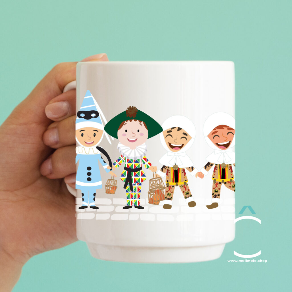 Nos mugs pour le carnaval de Binche