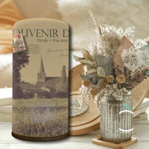 Lampe – Strée – Vue sur l’église du village