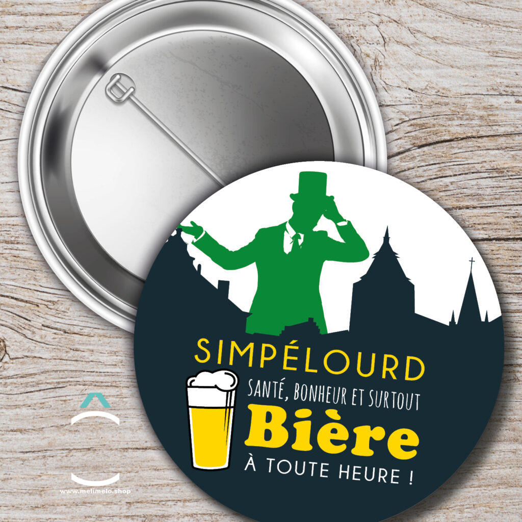 Nos badges, magnets et porte-clés pour la Simpélourd