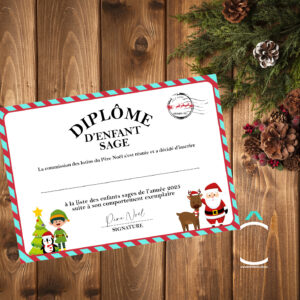Diplôme d’enfant sage
