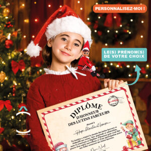 Cadre personnalisable – Diplôme d’honneur des lutins farceurs