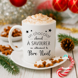 Mug de Noël – Un chocolat chaud à savourer en attendant le Père Noël
