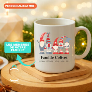 Mug personnalisable de Noël – Lutins de Noël