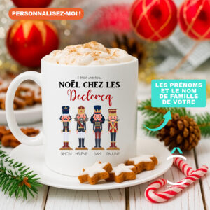Mug personnalisable de Noël – Il était une fois Noël chez les casse-noisettes