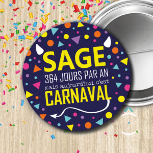 Sage 364 jours par an mais aujourd&rsquo;hui c&rsquo;est le carnaval