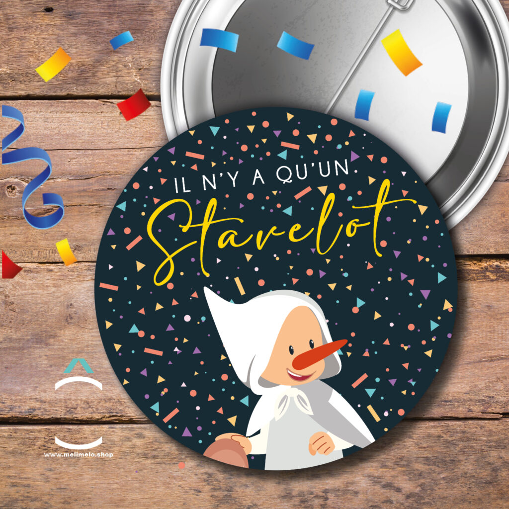 Nos badges, magnets et porte-clés pour le Laetare de Stavelot