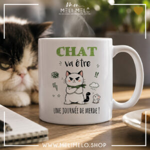 Mug – Chat va être une journée de merde!