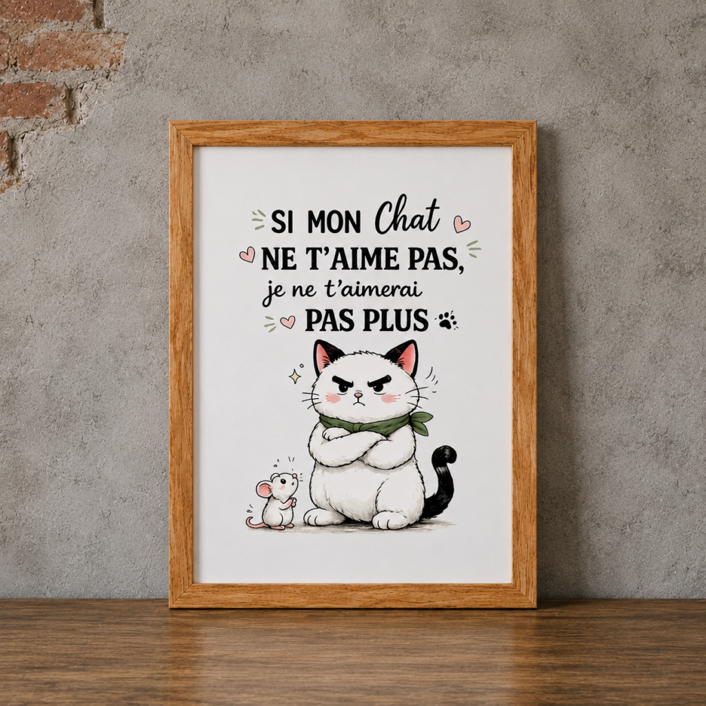 Nos cadres "Chat'ouilles"